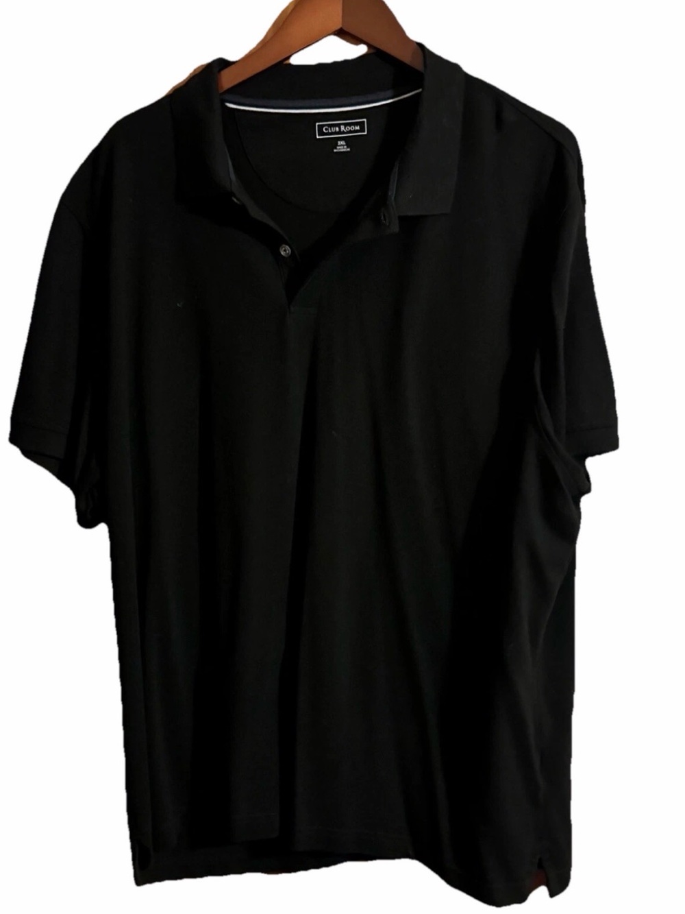 CLUB ROOM Men's Black Polo‎